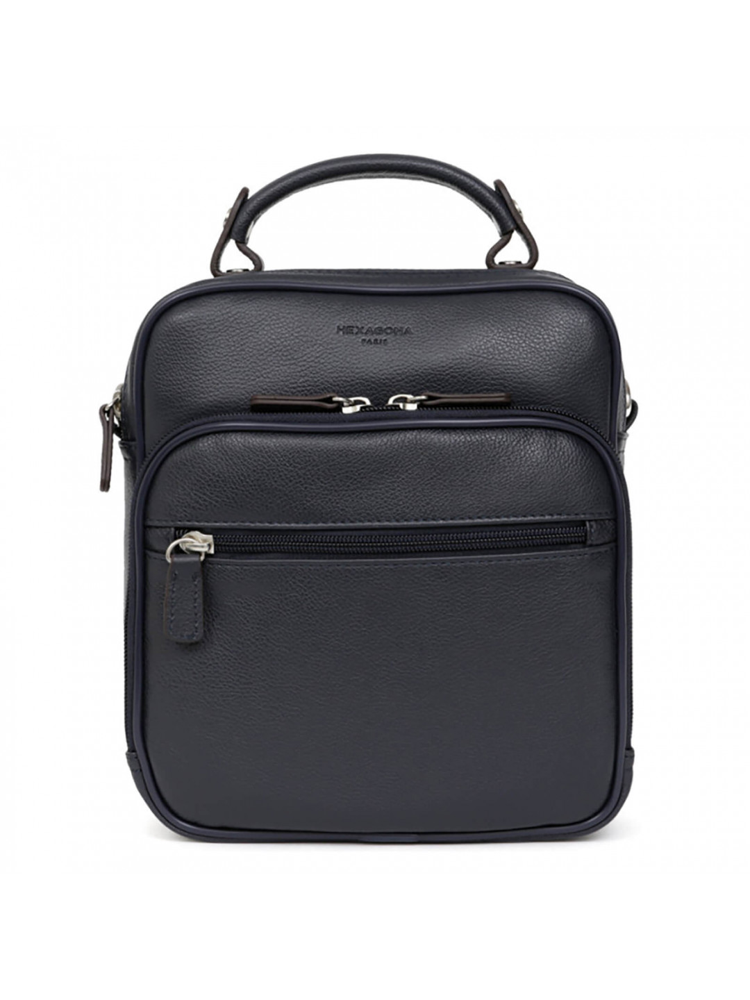 Pánská kožená taška přes rameno Hexagona Voode – černá